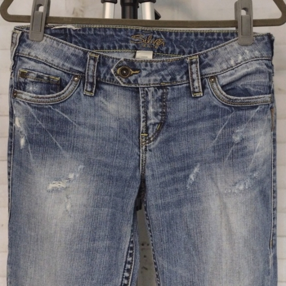 Vintage Silver Jeans Distressed Tuesday Jeans, Size 29 - Picture 2 of 7